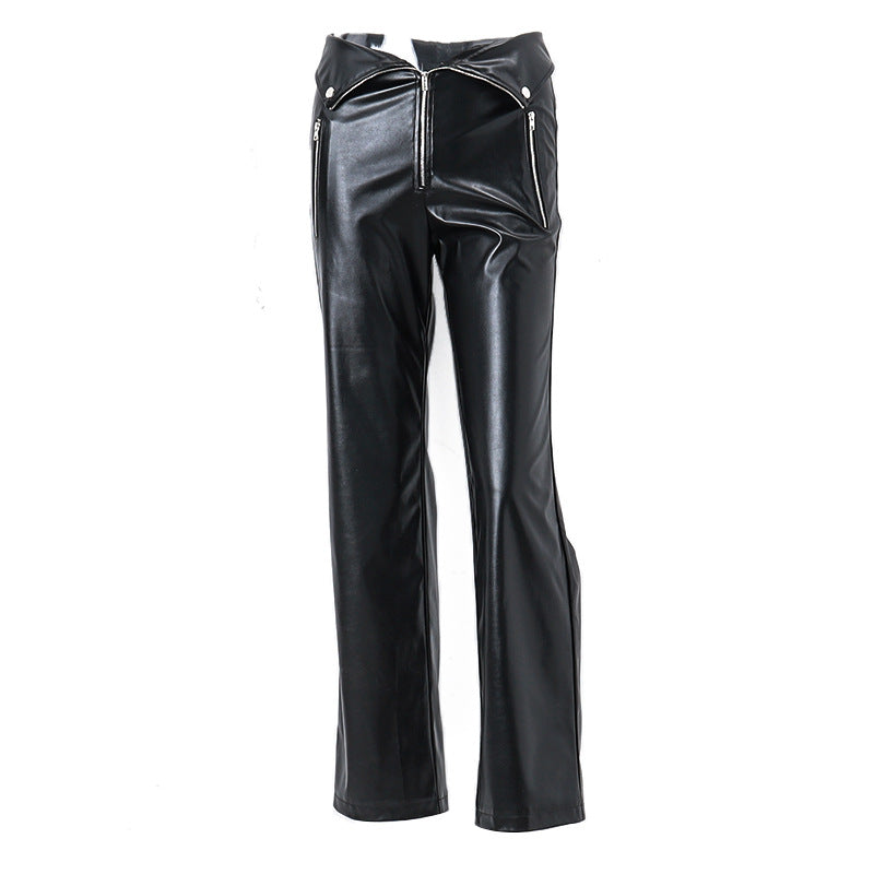 High Waist Leather Pants