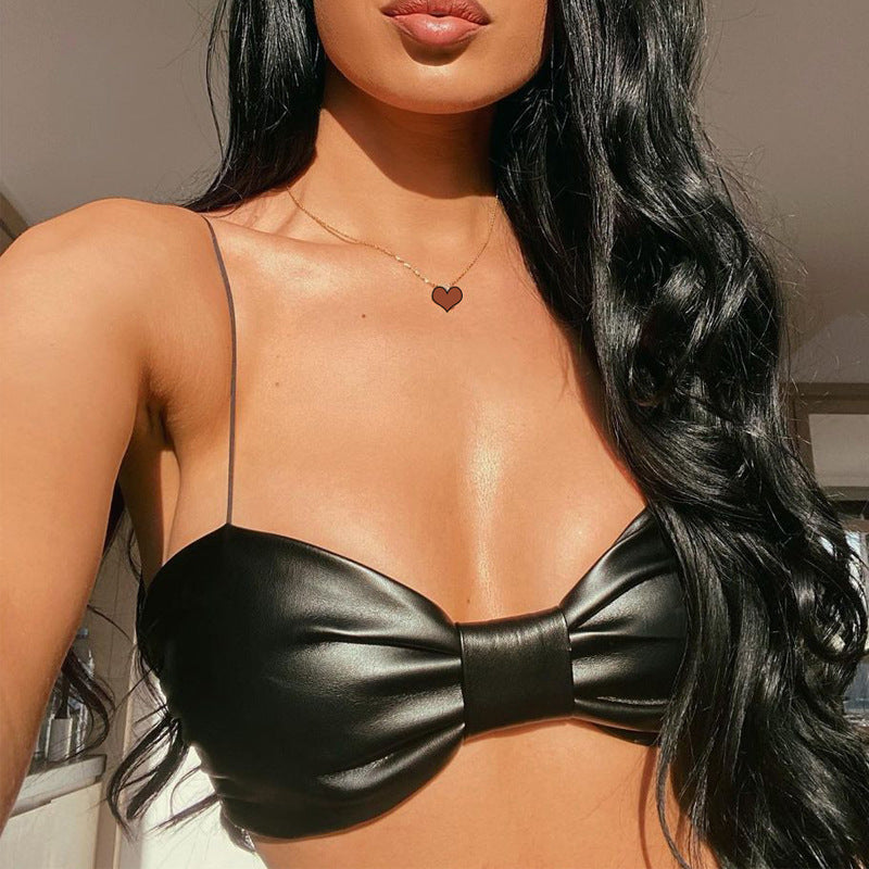 New Fashion Sexy Strappy Bow Vest