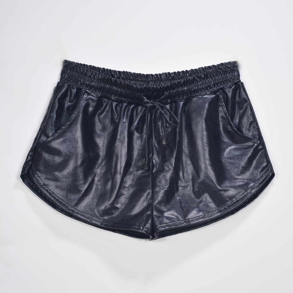 Blackout Flex Patent Shorts