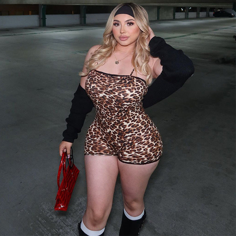 Leopard Minx Romper