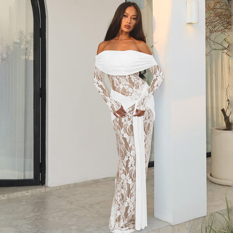Ivory Enchantress Lace Maxi