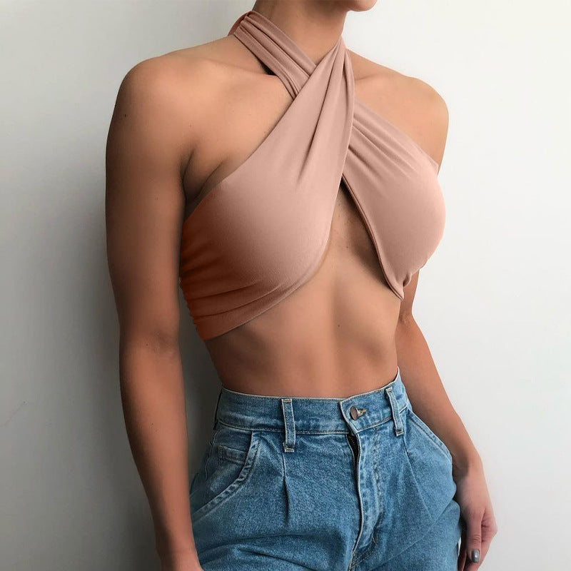 Crossfire Halter Crop Top