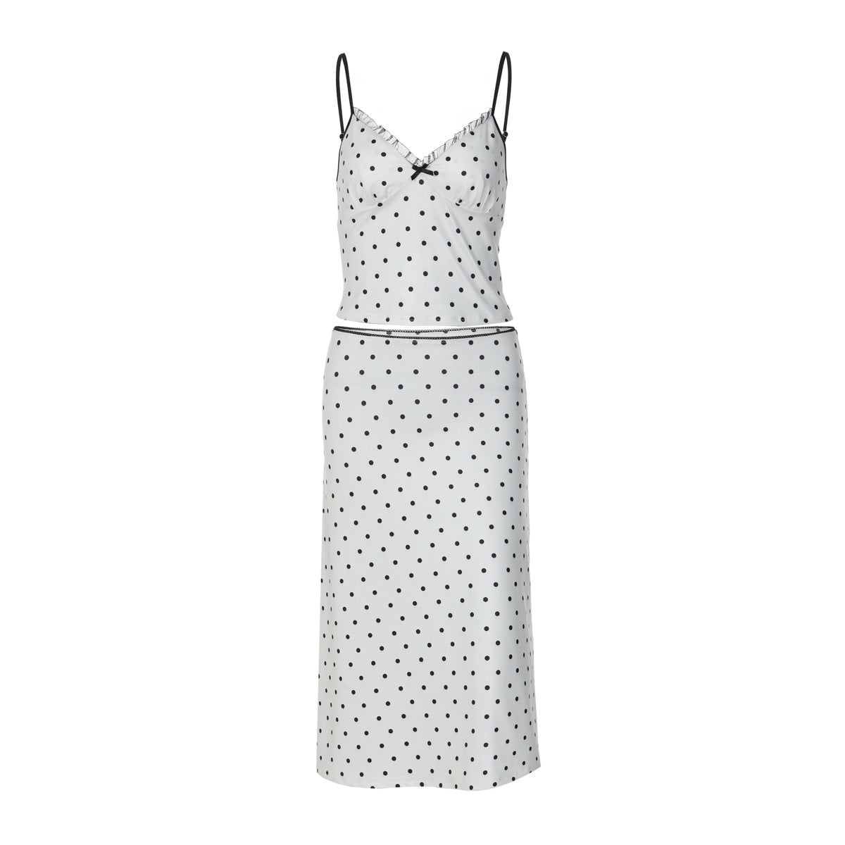 Dot Doll Two-Piece Skirt Set