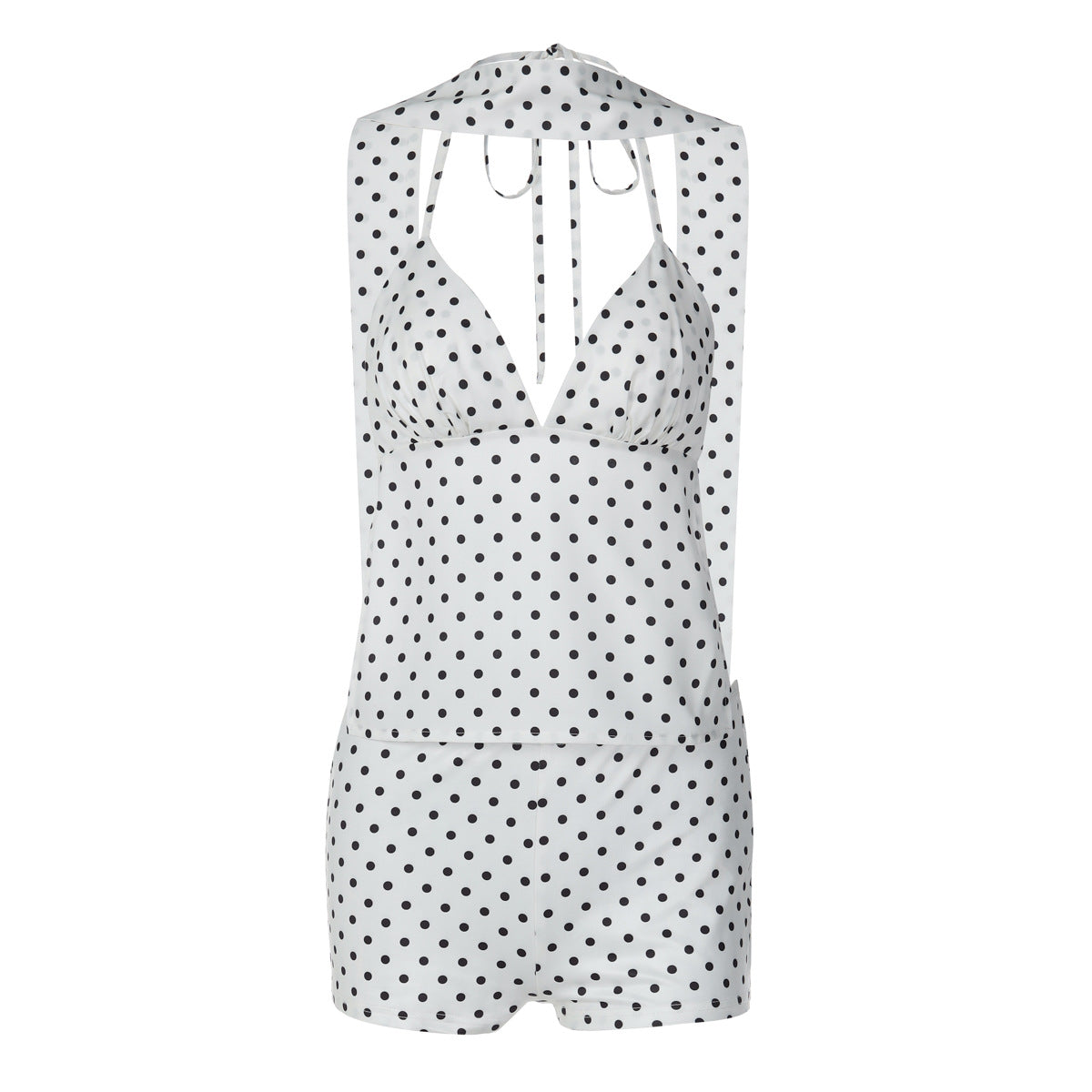 Dot Crush Tie-Back Two-Piece Set