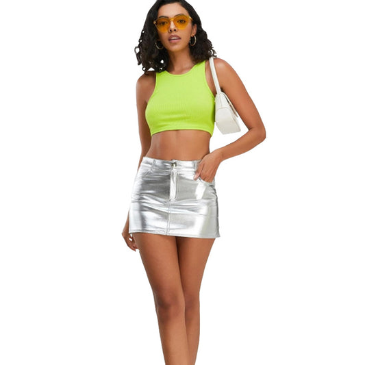 Chrome Glare Low-Rise Mini