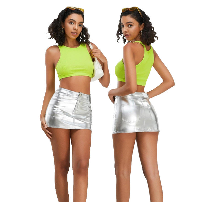 Chrome Glare Low-Rise Mini
