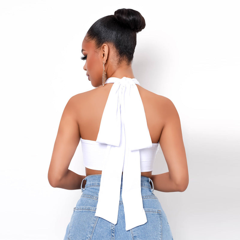 Crossfire Halter Crop Top