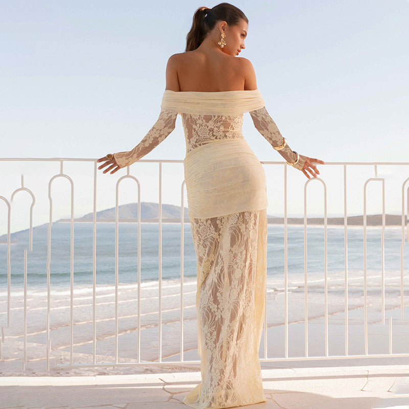 Ivory Enchantress Lace Maxi