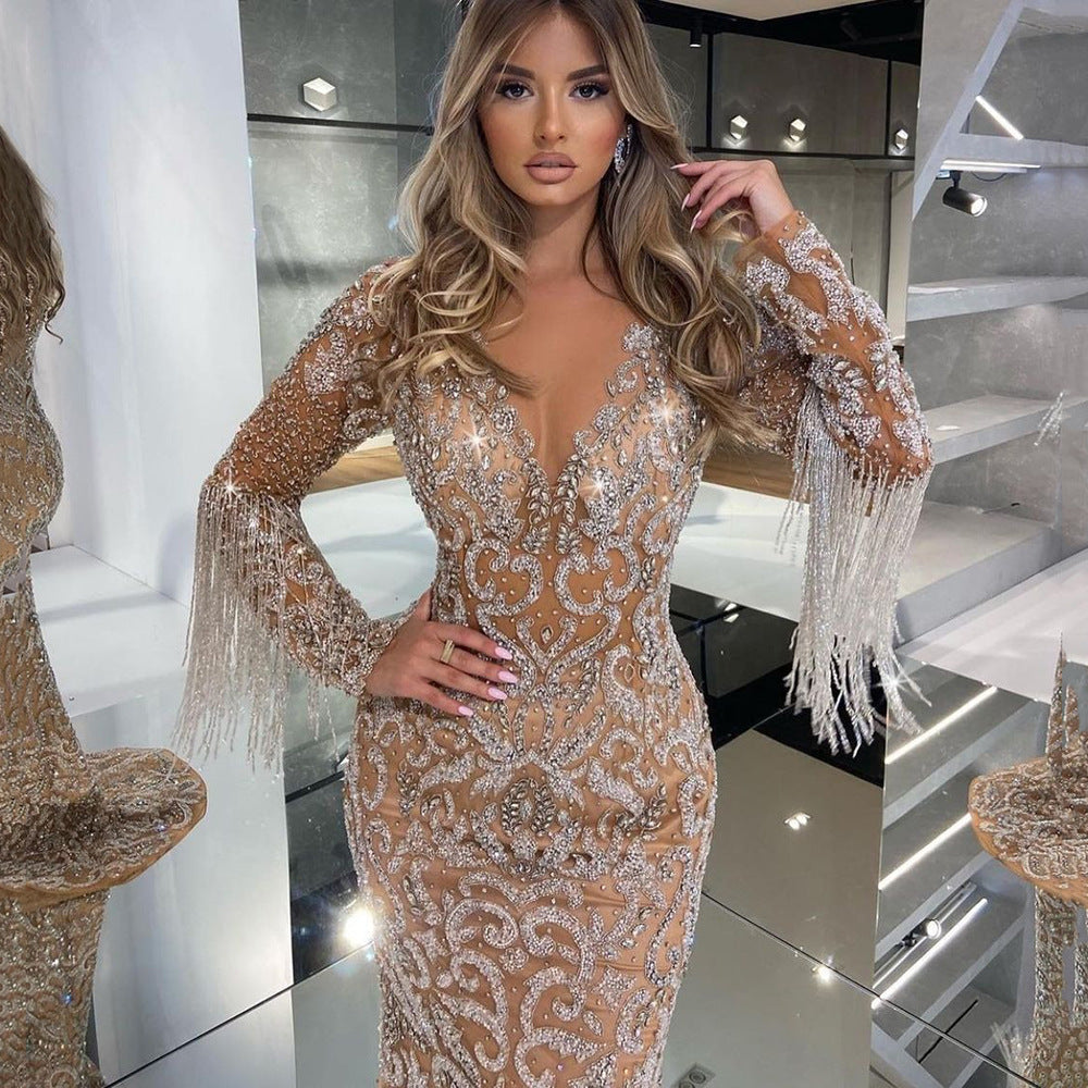 Golden Siren Fishtail Gown