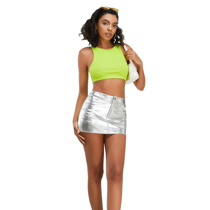 Chrome Glare Low-Rise Mini