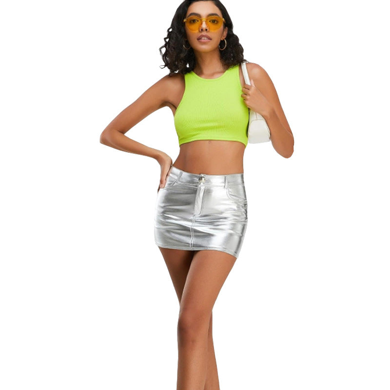 Chrome Glare Low-Rise Mini