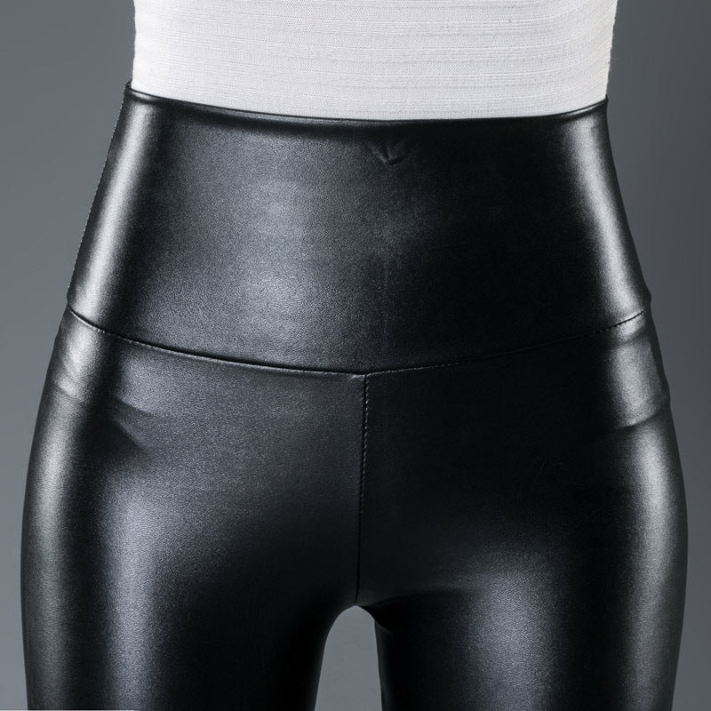 High Waist Leather Pants